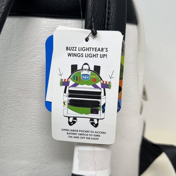 Loungefly Disney Light Up Pixar Buzz Lightyear Mini Backpack Toy Story - Picture 4 of 8